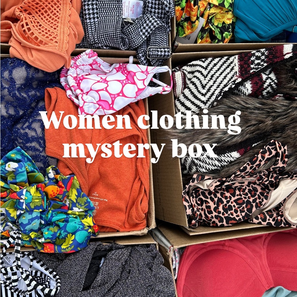 100 pcs box women mystery liquidation clothing & accessories thrift boutique